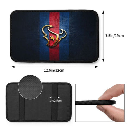 Car armrest box pad Houston Texans Printed central armrest box pad anti slip pad