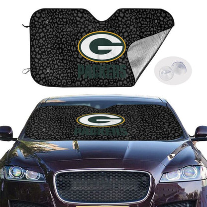 Green Bay Packers Printed Car windshield sunshades is suitable front Car windshield sunshades