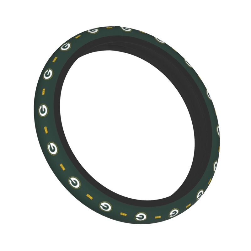 Green Bay Packers Printed car protective cover elastic steering wheel cover