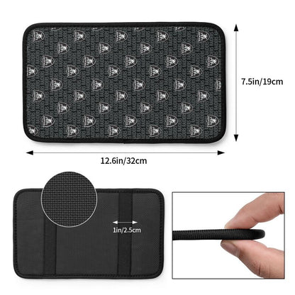 Car armrest box pad Las Vegas Raiders 3 Printed central armrest box pad protective pad