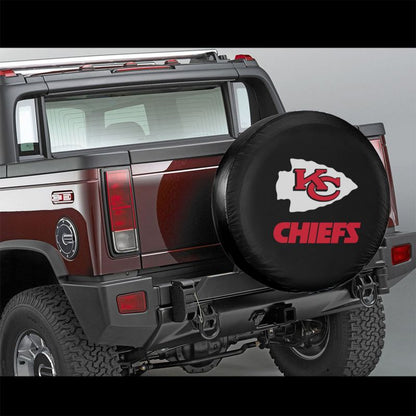 Kansas City Chiefs Car tire protective cover waterproof and dustproof tire cover