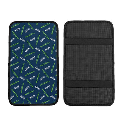 Seattle Seahawks  Printed armrest protective cover car armrest box cushion