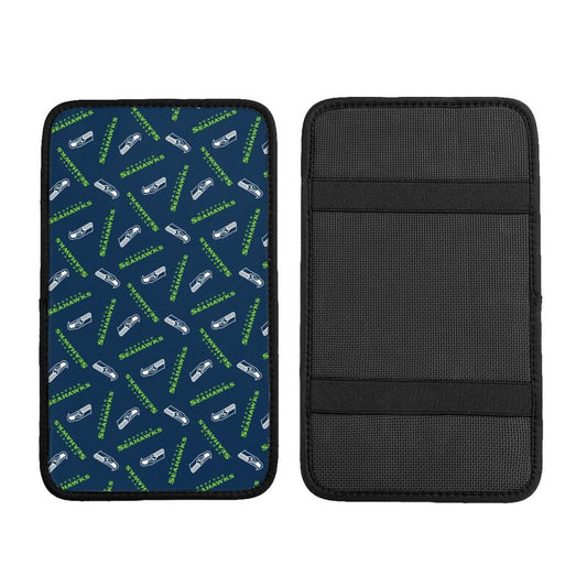Seattle Seahawks  Printed armrest protective cover car armrest box cushion