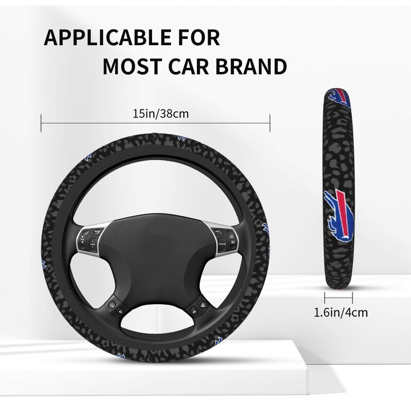 Buffalo Bills Printed elastic steering wheel cover car anti-skid cover