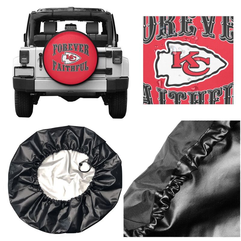 Kansas City Chiefs Printing car spare tire dust protection cover tire protection cover
