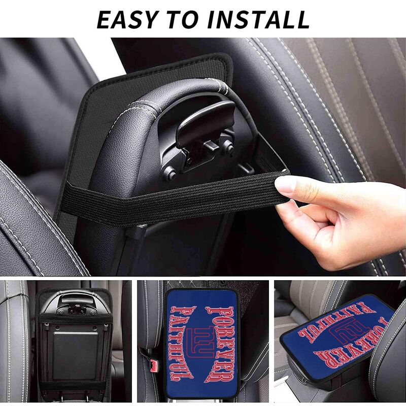 New York Giants Print car armrest box cover armrest protective cover