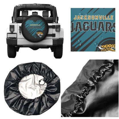 Jacksonville Jaguars Printed car spare tire dust protection cover tire protection cover