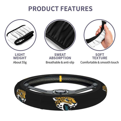 Jacksonville Jaguars Printed breathable elastic steering wheel cover anti slip cover