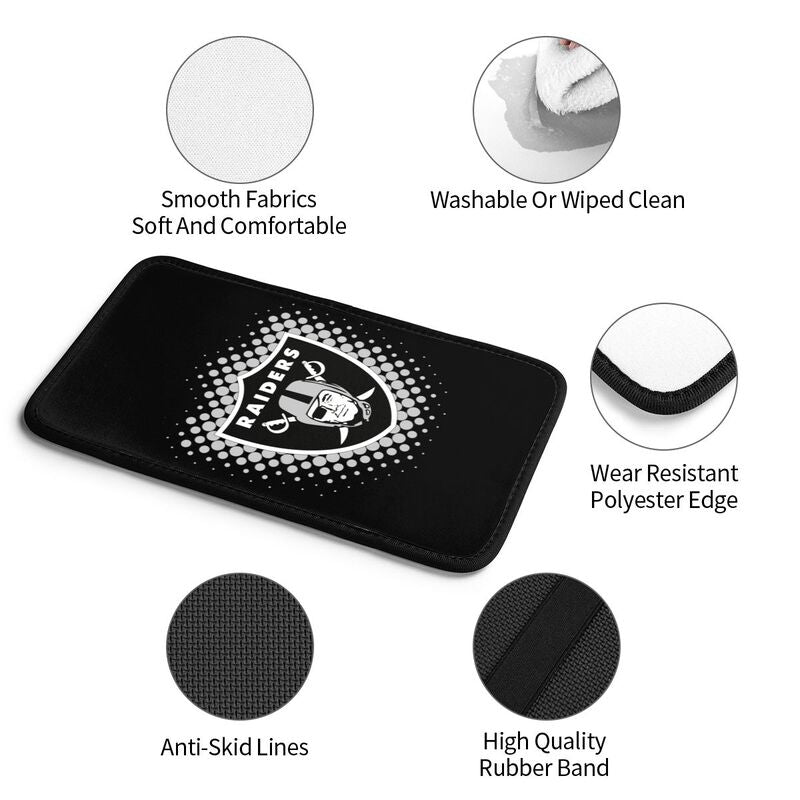 Las Vegas Raiders Printed car armrest box cushion armrest protective cover