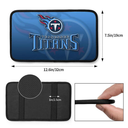Car armrest box pad Tennessee Titans 2 Printed central armrest box pad protective pad