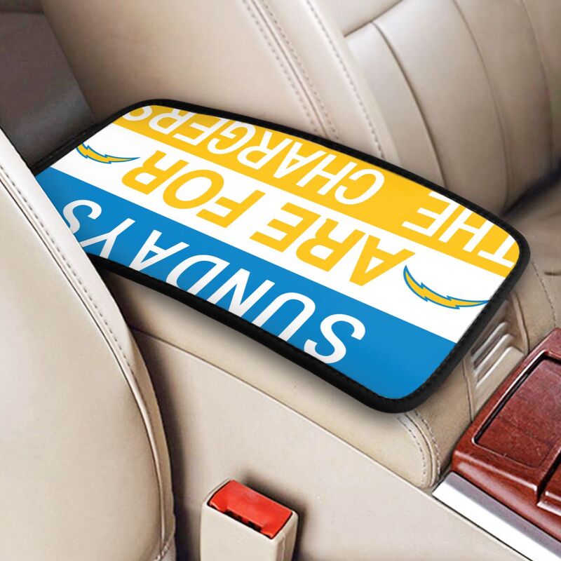 San Diego Chargers Personalized printed car armrest cover Car handrail box cushion