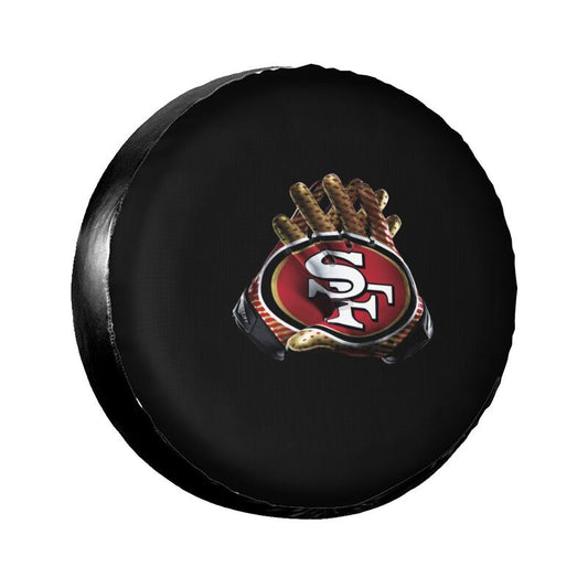 San Francisco 49ers Printed tire protection cover car spare tire dust protection cover