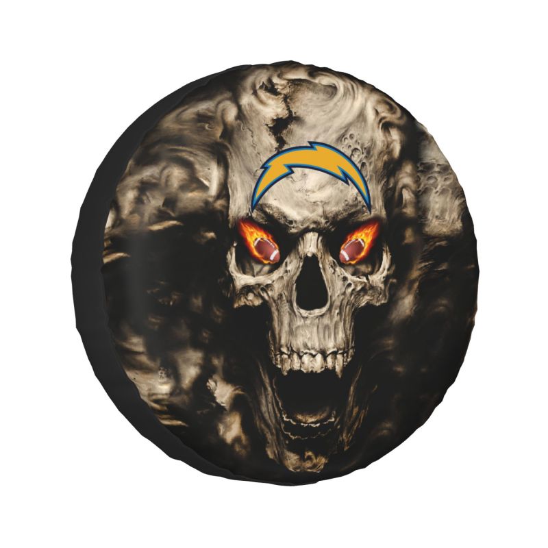 San Diego Chargers print Skull print car tire cover tire dust cover