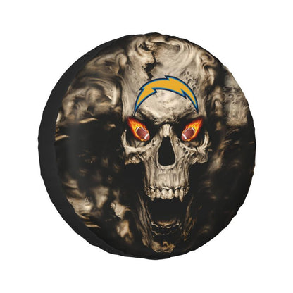 San Diego Chargers print Skull print car tire cover tire dust cover