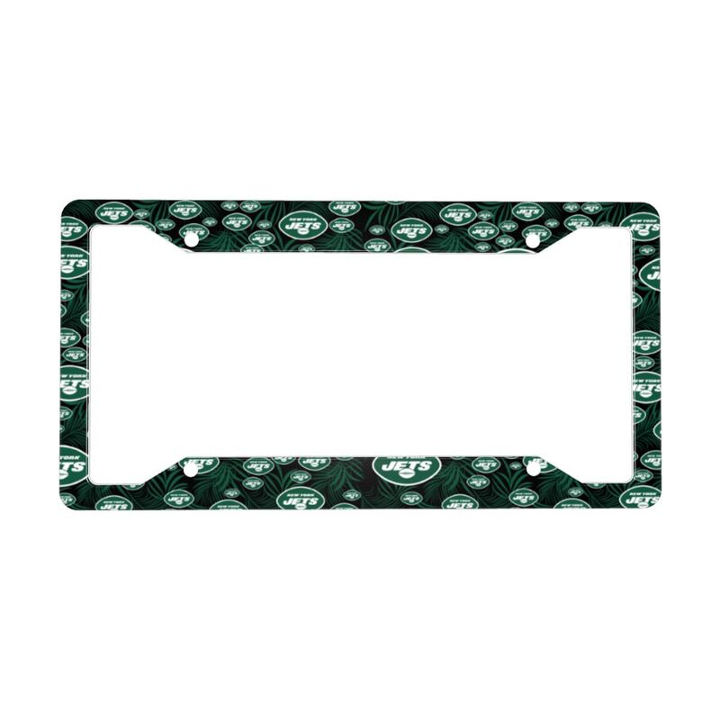 New York Jets Print Car license plate frame four hole license plate holder (one pair)