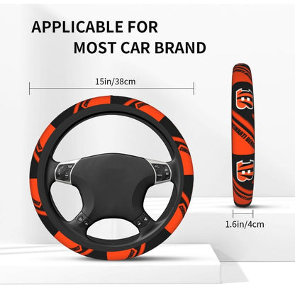Cincinnati Bengals 1 Printed car protective cover elastic steering wheel cover