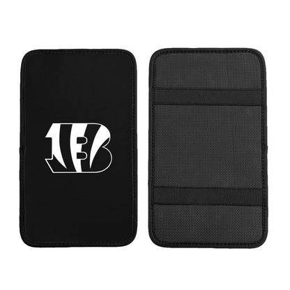 Car armrest box pad Cincinnati Bengals 1 Printed central armrest box pad protective pad