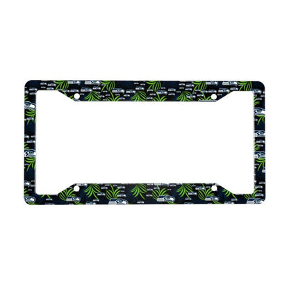Seattle Seahawks Print Car license plate frame four hole license plate holder (one pair)