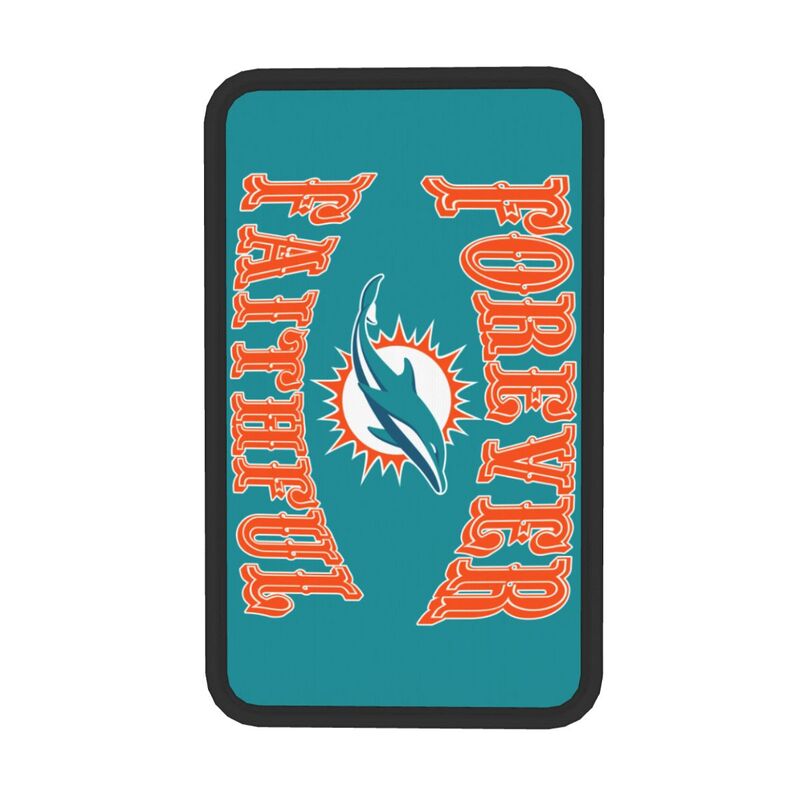 Miami Dolphins Print car armrest box cover armrest protective cover
