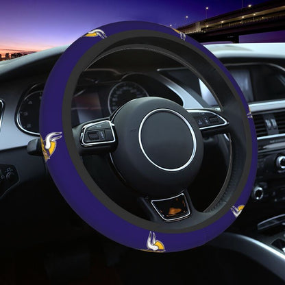 Minnesota Vikings Printed breathable elastic steering wheel protective cover