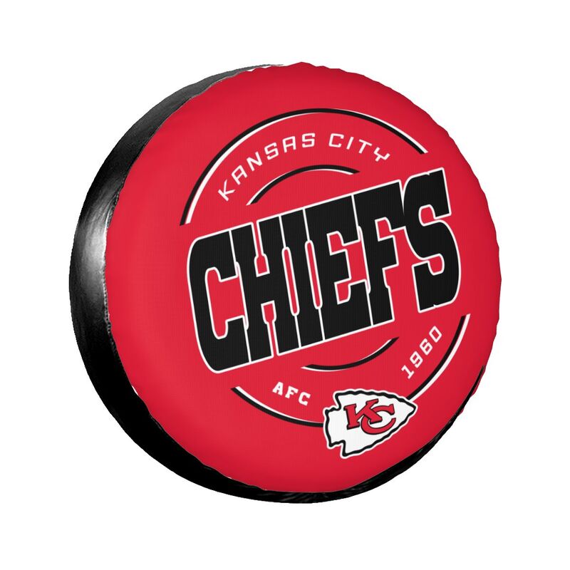 Kansas City Chiefs Printing car tire protection cover car spare tire dust protection cover