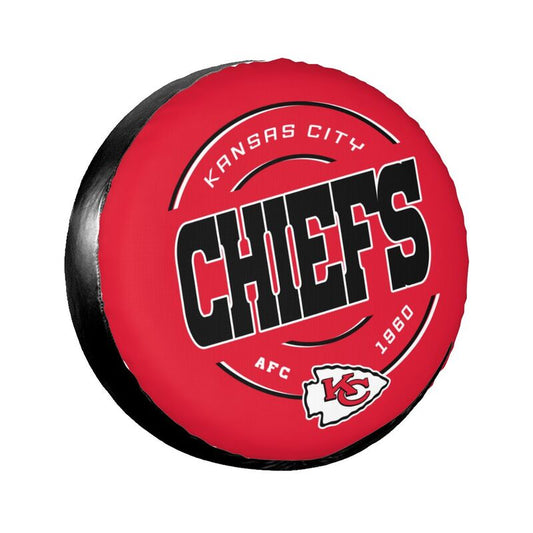 Kansas City Chiefs Printing car tire protection cover car spare tire dust protection cover