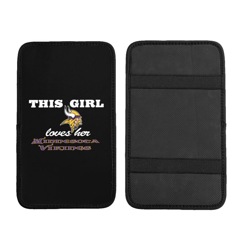 Minnesota Vikings Printing car center console pad car armrest protective cover