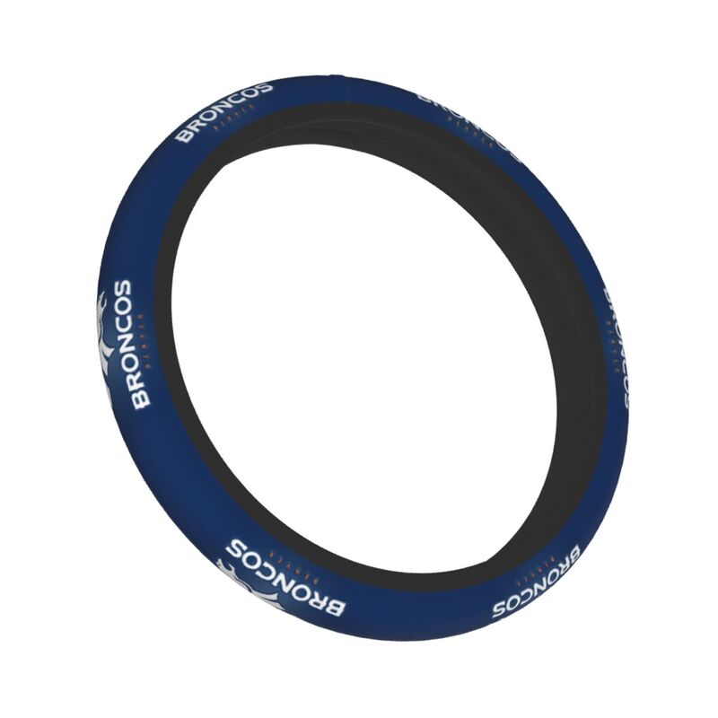 Denver Broncos Printed breathable elastic steering wheel protective cover
