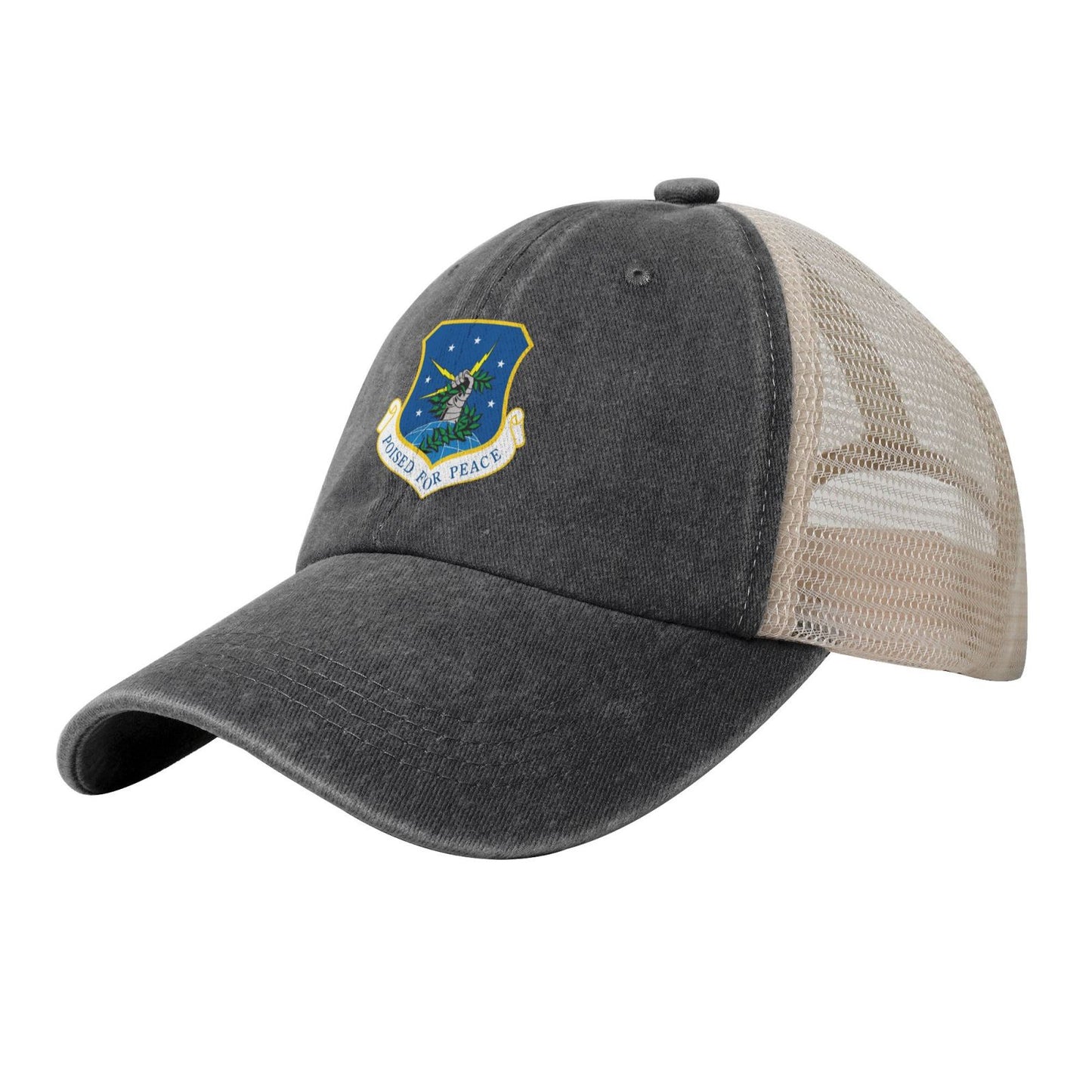 91st Space Wing Printed unisex baseball cap adjustable grid baseball cap veteran gift