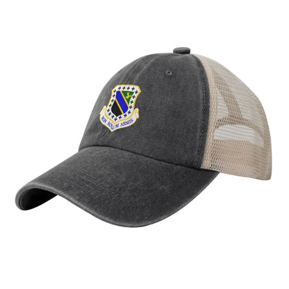 3d Wing Printed unisex baseball cap adjustable grid baseball cap veteran gift