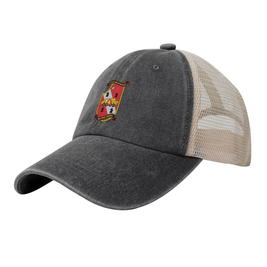 USMC-4th Light Armored Reconnaissance Battalion Printed unisex baseball cap adjustable grid baseball cap veteran gift