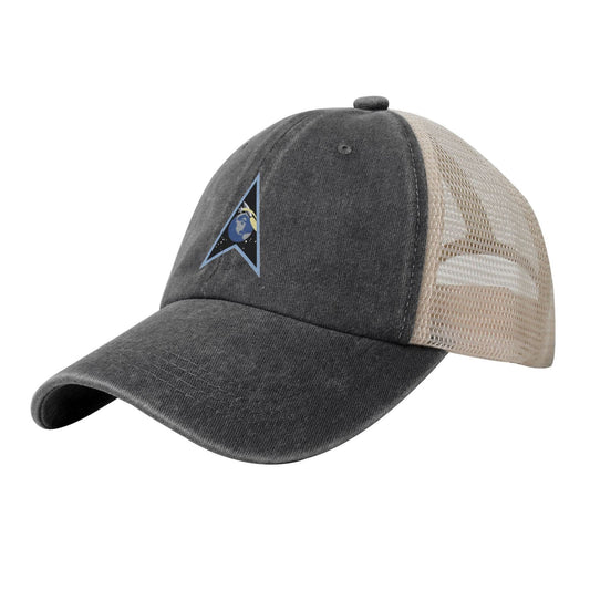 Space Delta 12 Emblem Printed unisex baseball cap adjustable grid baseball cap veteran gift