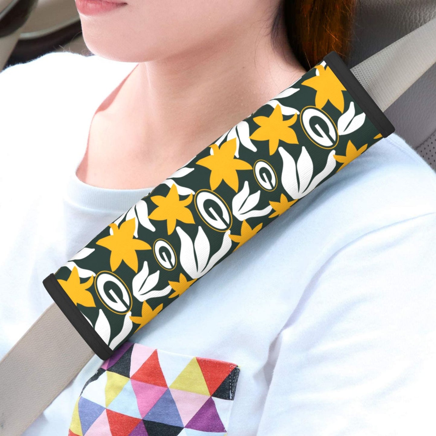 Green Bay Packers Car seat belt shoulder strap adult seat belt protective cover