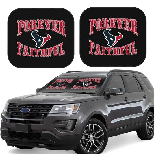 Houston Texans Car front windshield sunshade UV resistant sunshade foldable
