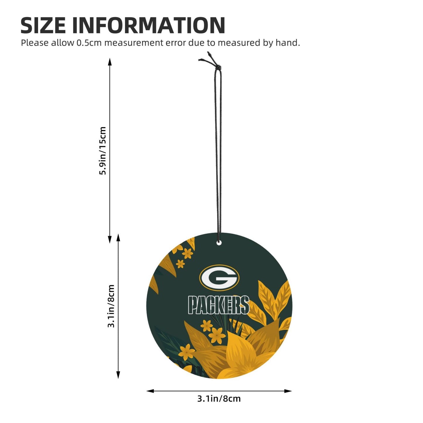 4pcs- Green Bay Packers car aromatherapy tablets Car Air Fresheners Cards Set