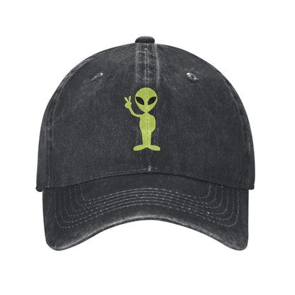 A Small Alien Printed unisex baseball cap adjustable cap outdoor sun hats trucker hat