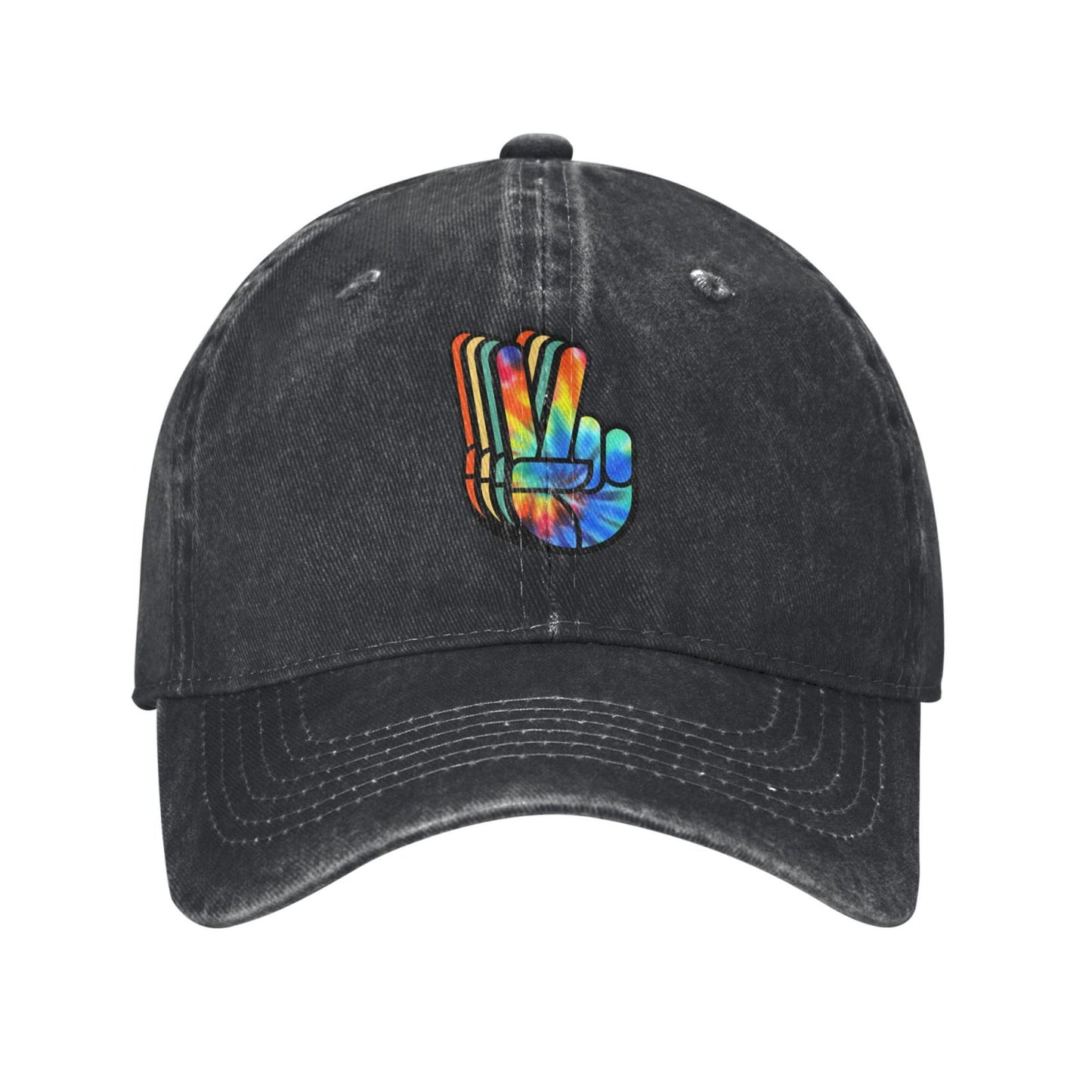 Peace Sign Hand Printed unisex baseball cap adjustable cap outdoor sun hats trucker hat