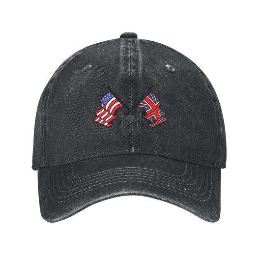 USA And UK Flags Printed unisex baseball cap adjustable cap outdoor sun hats trucker hat