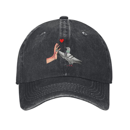 Pigeon Print Printed unisex baseball cap adjustable cap outdoor sun hats trucker hat
