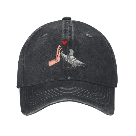 Pigeon Print Printed unisex baseball cap adjustable cap outdoor sun hats trucker hat