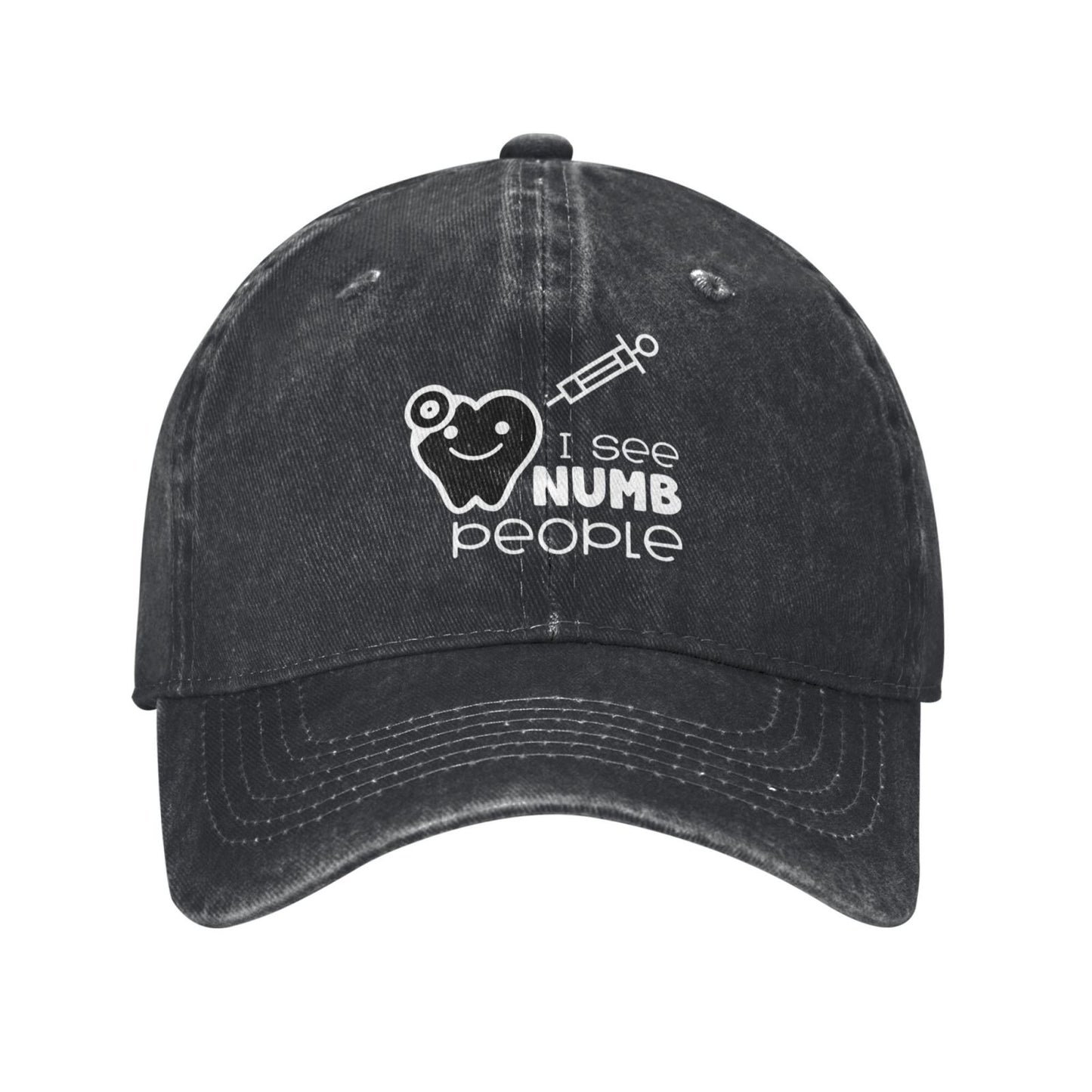 I See Numb People Printed unisex baseball cap adjustable cap outdoor sun hats trucker hat