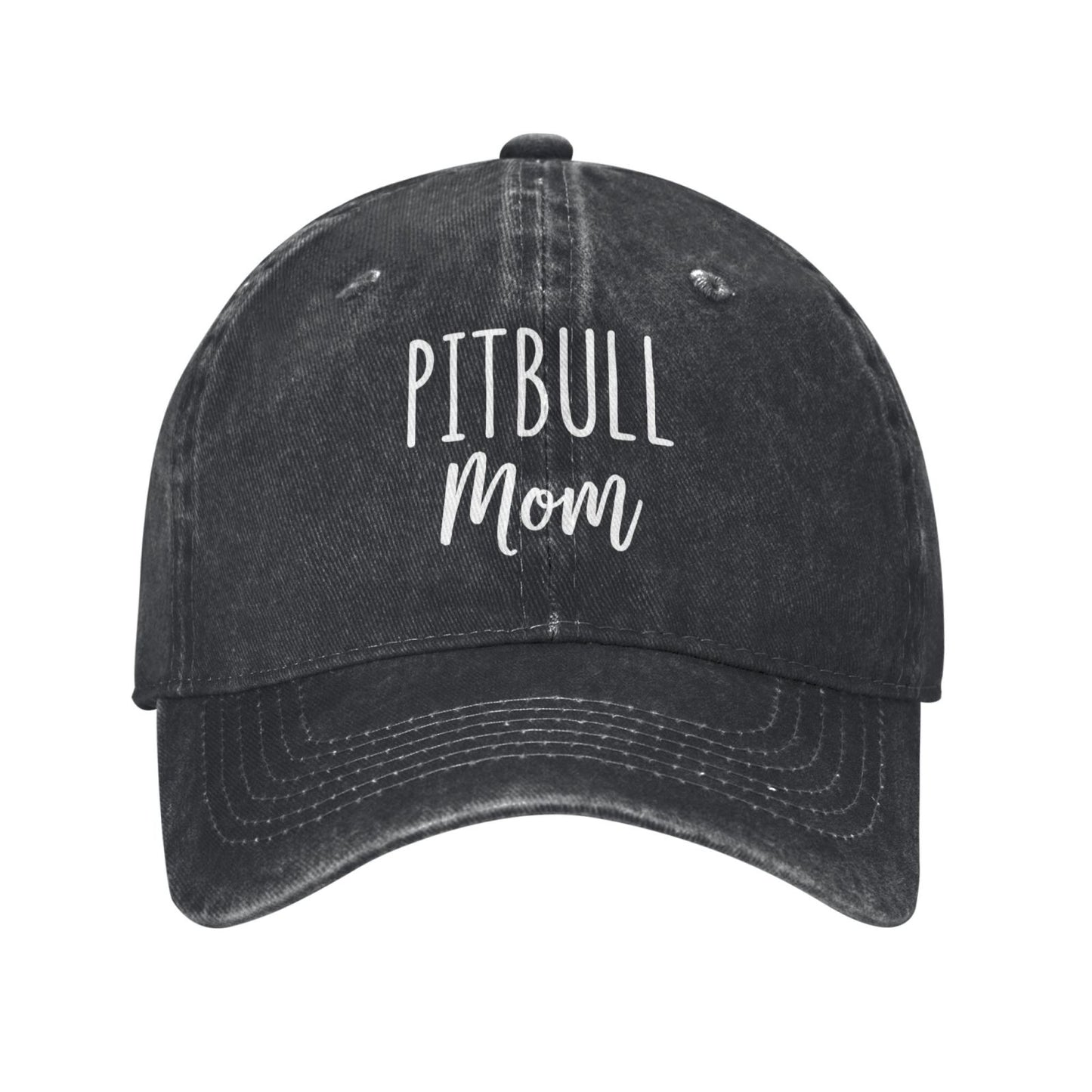 Pitbull Mom Printed unisex baseball cap outdoor hats adjustable cap trucker gift hat