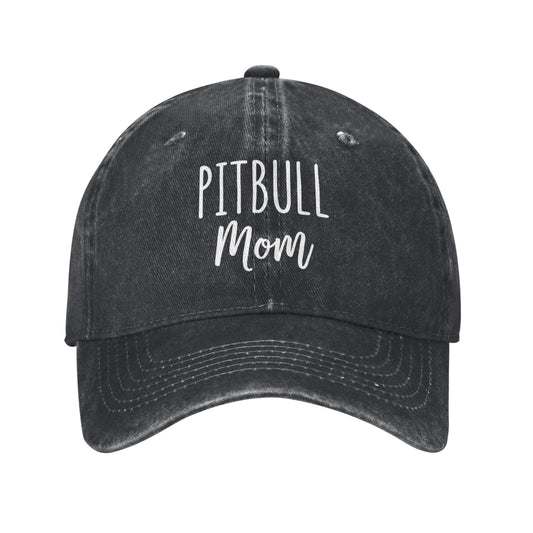 Pitbull Mom Printed unisex baseball cap outdoor hats adjustable cap trucker gift hat