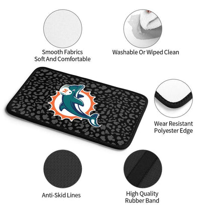 Miami Dolphins 3 print Car handrail box cushion Personalized car armrest cover