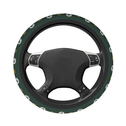 Green Bay Packers Printed car protective cover elastic steering wheel cover
