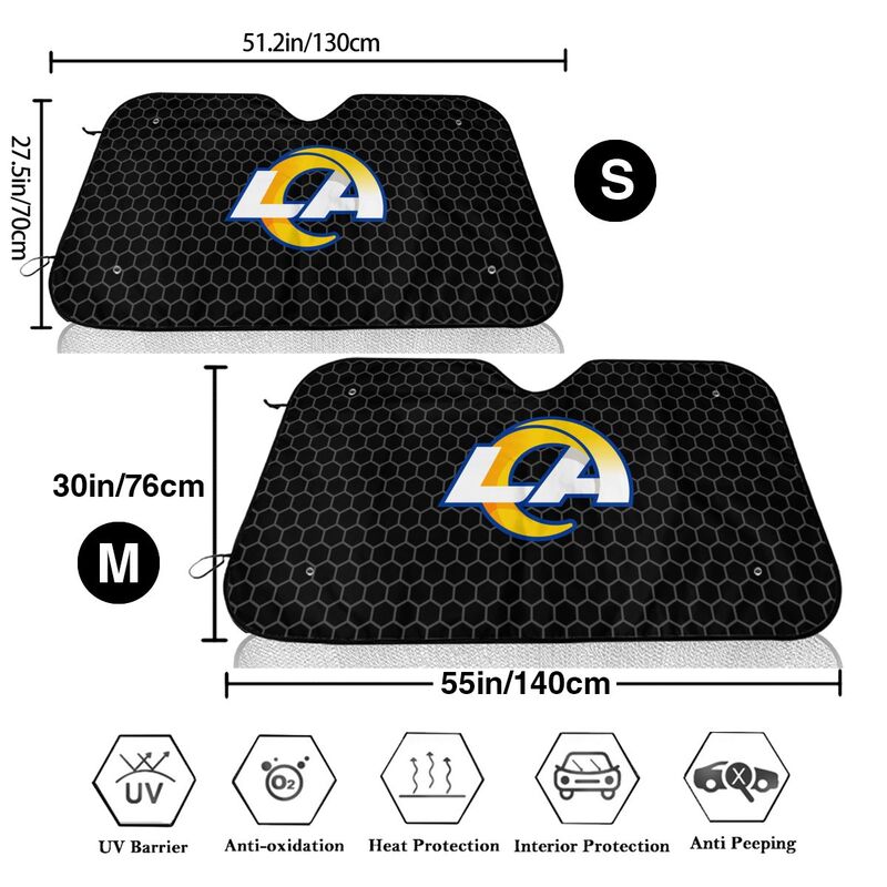 Los Angeles Rams 4 Printed is suitable front Car windshield sunshades Car windshield sunshades