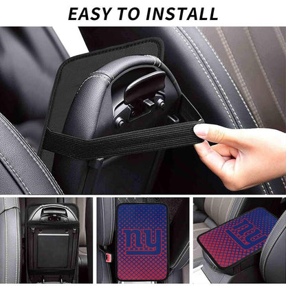 New York Giants Car handrail box cushion Personalized printed car armrest cover