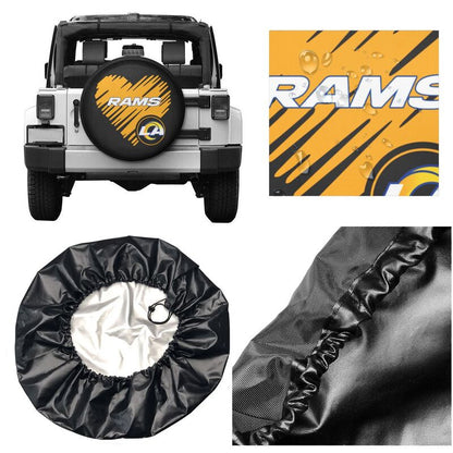 Los Angeles Rams Printed car spare tire dust protection cover tire protection cover