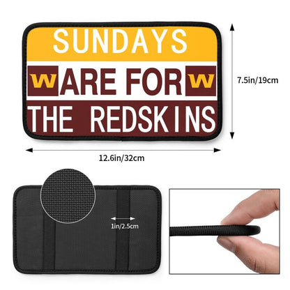Washington Redskins Personalized printed car armrest cover Car handrail box cushion