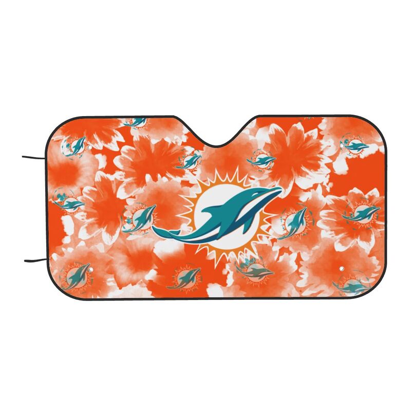 Miami Dolphins Printed multi size car front windshield sunshade car windshield sunshade